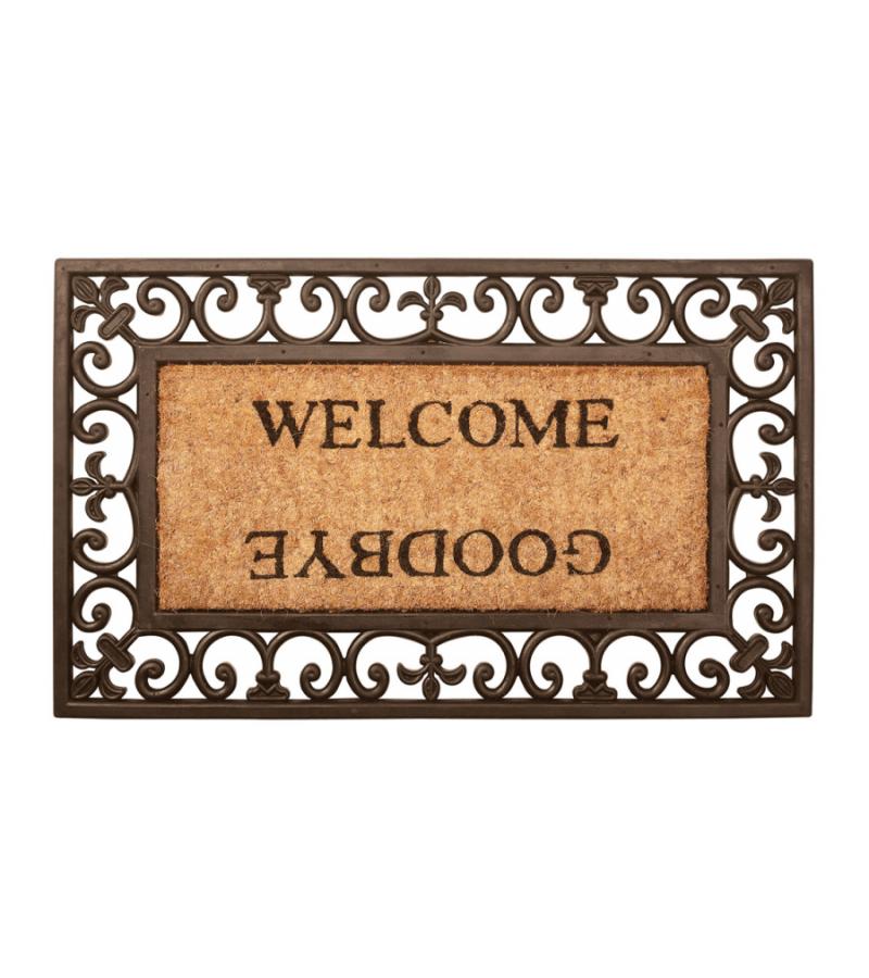 Deurmat welcome goodbye